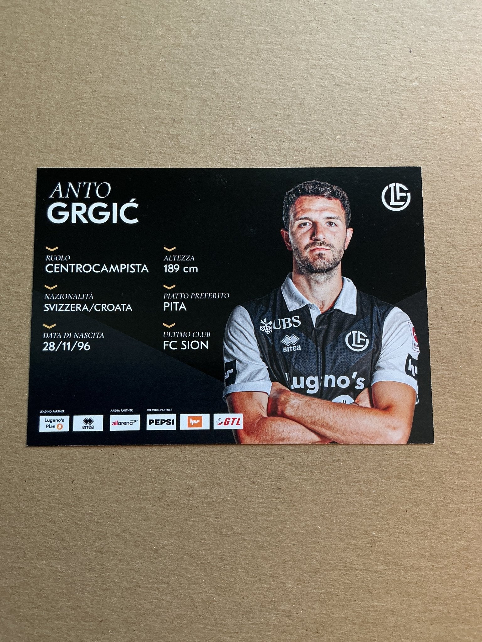 Anto Grgić, Croatia 🇭🇷 HC Lugano 2025/26 hand signed - Autographs-World