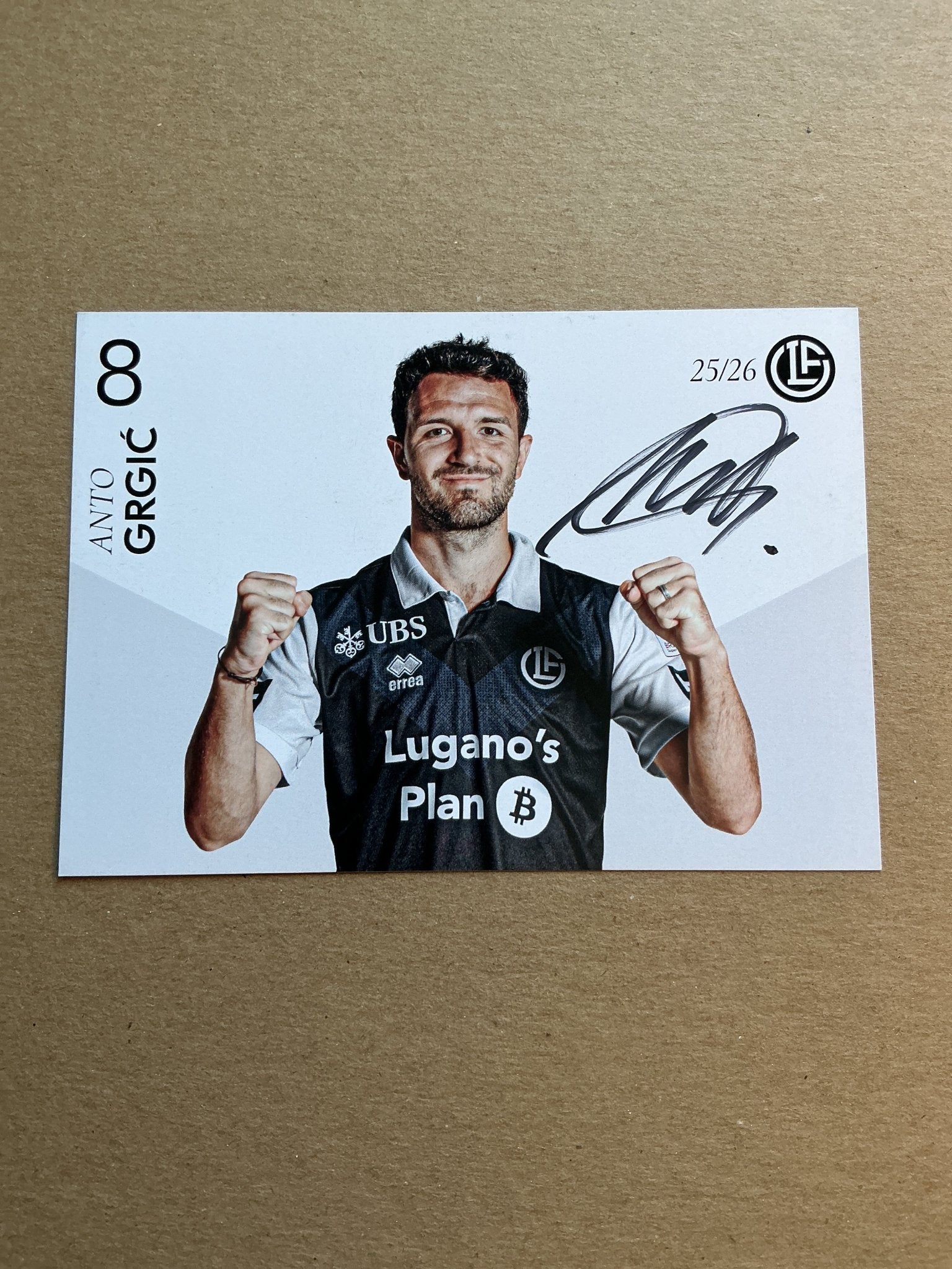Anto Grgić, Croatia 🇭🇷 HC Lugano 2025/26 hand signed - Autographs-World