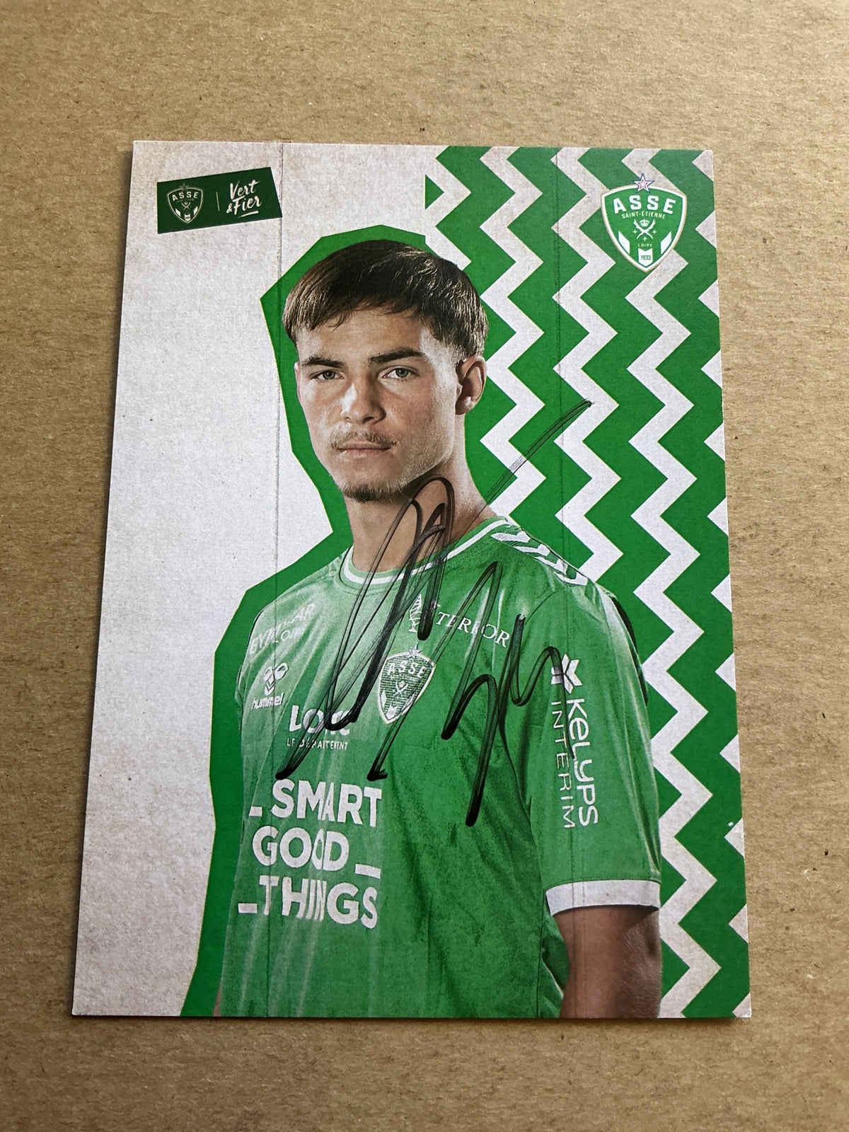 Antoine Gauthier, France 🇫🇷 AS Saint-Etienne 2023/24 hand signed - Autographs-World