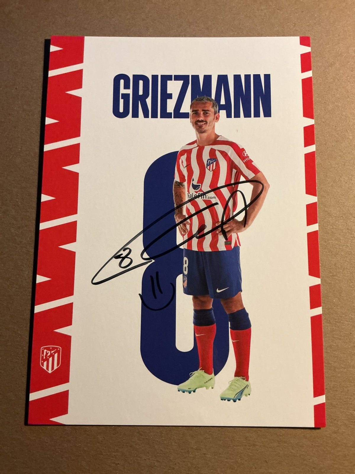 Antoine Griezmann, France 🇫🇷 Atletico Madrid 2022/23 hand signed - Autographs-World