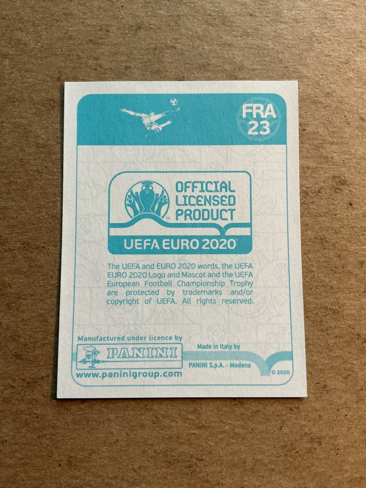 Antoine Griezmann, France 🇫🇷 UEFA Euro 2020 Panini hand signed - Autographs-World
