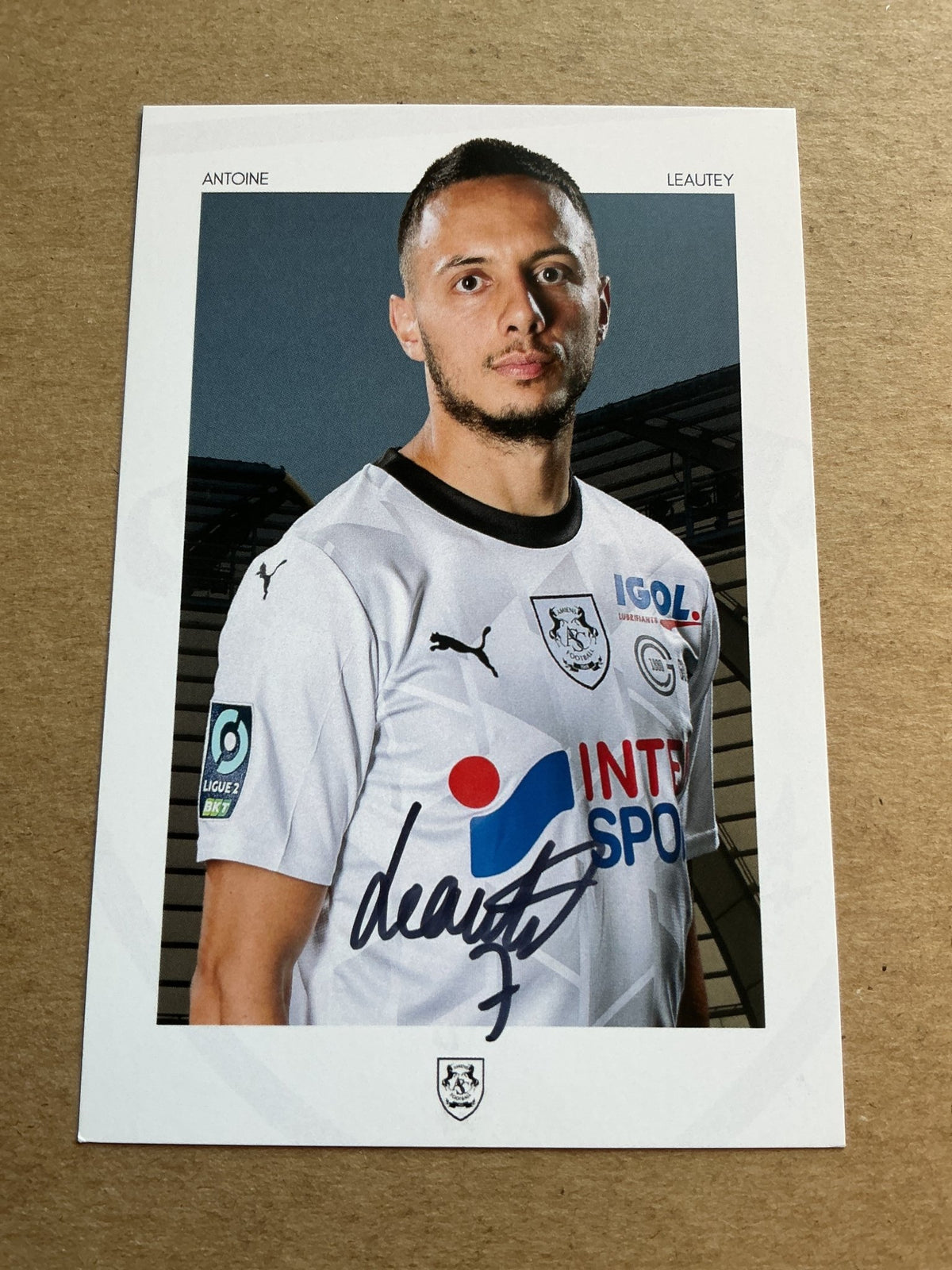 Antoine Leautey, France 🇫🇷 Amiens SC 2023/24 hand signed - Autographs-World