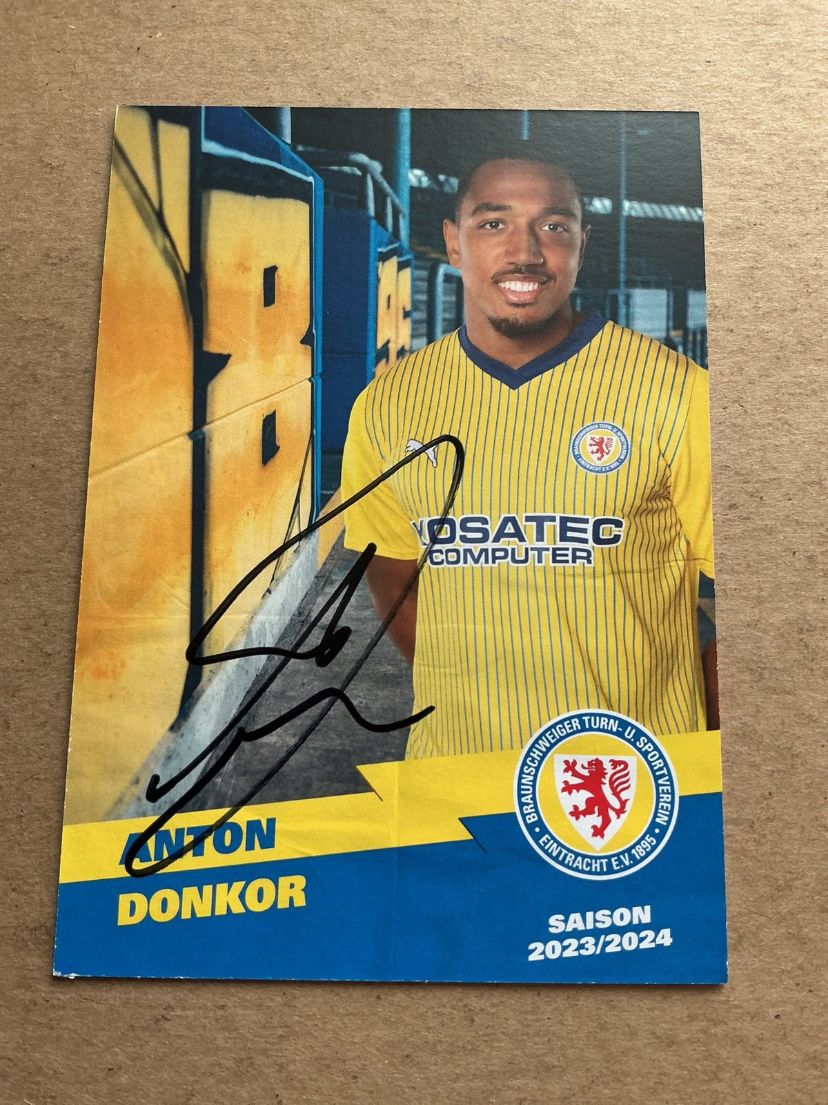 Anton Donkor, Ghana 🇬🇭 Eintracht Braunschweig 2023/24 hand signed - Autographs-World