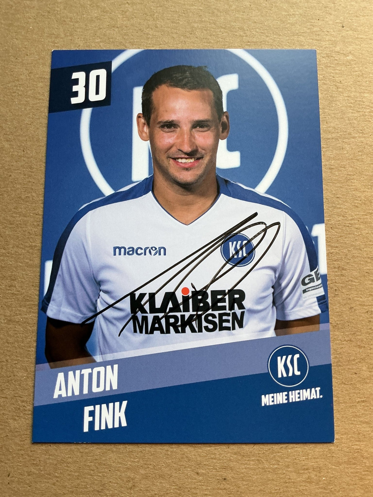 Anton Fink, Germany 🇩🇪 Karlsruher SC 2019/20 hand signed - Autographs-World