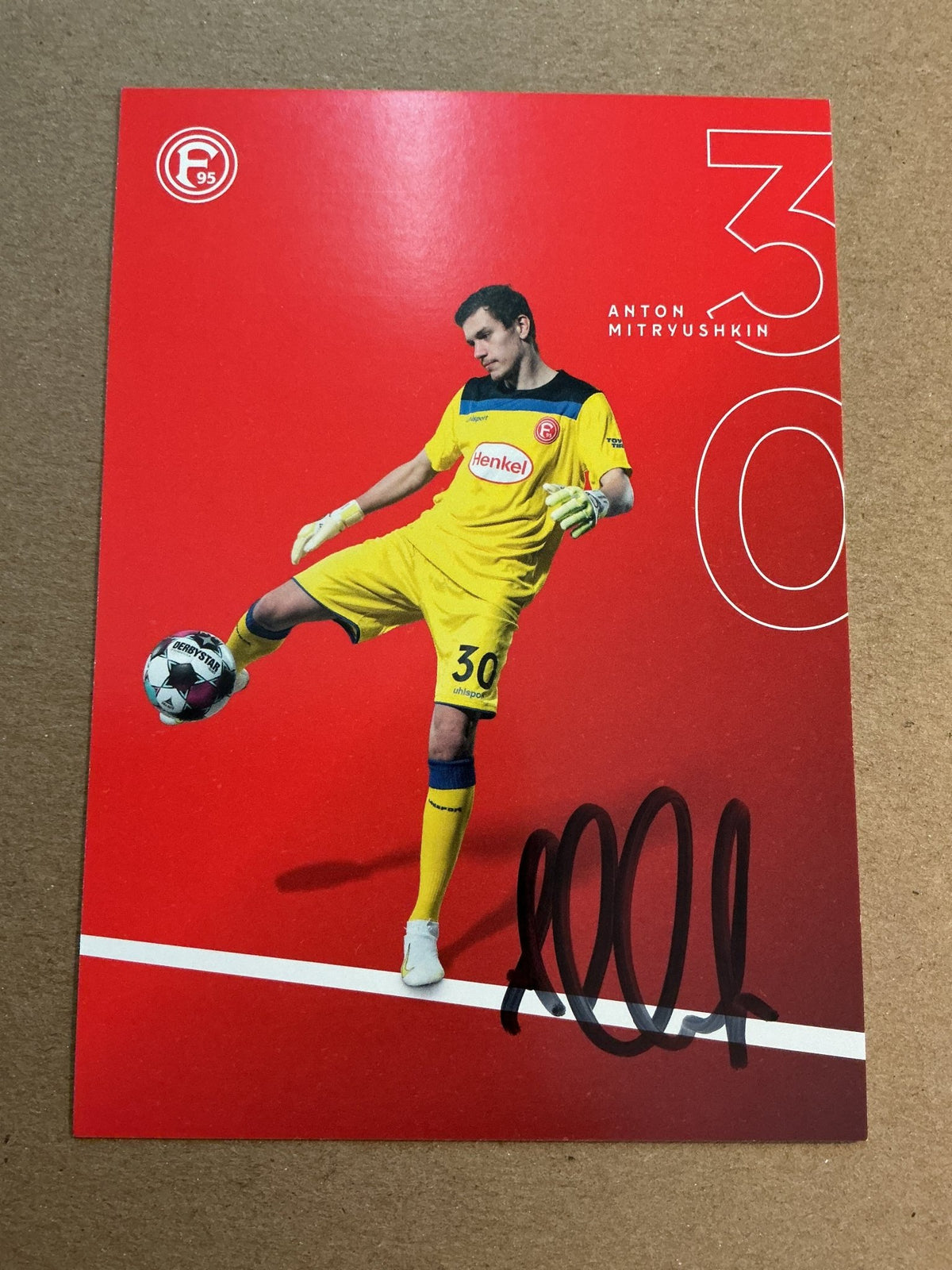 Anton Mitryushkin, Russia 🇷🇺 Fortuna Düsseldorf 2020/21 hand signed - Autographs-World