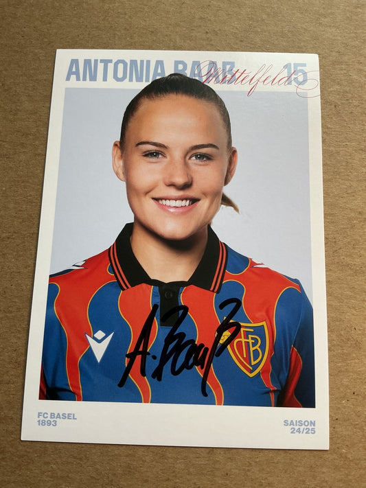 Antonia Baaß, Germany 🇩🇪 FC Basel 2024/25 hand signed - Autographs-World