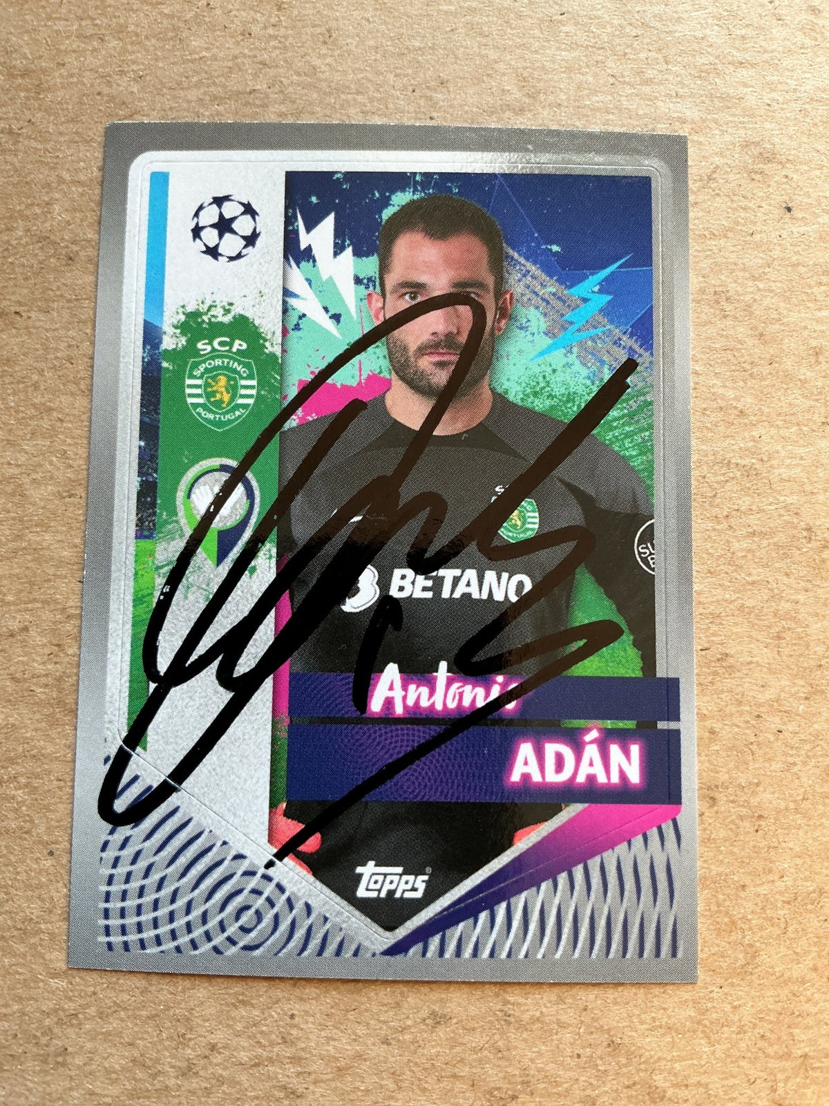 Antonio Adán, Spain 🇪🇸 Sporting CP 2022/23 Topps hand signed - Autographs-World