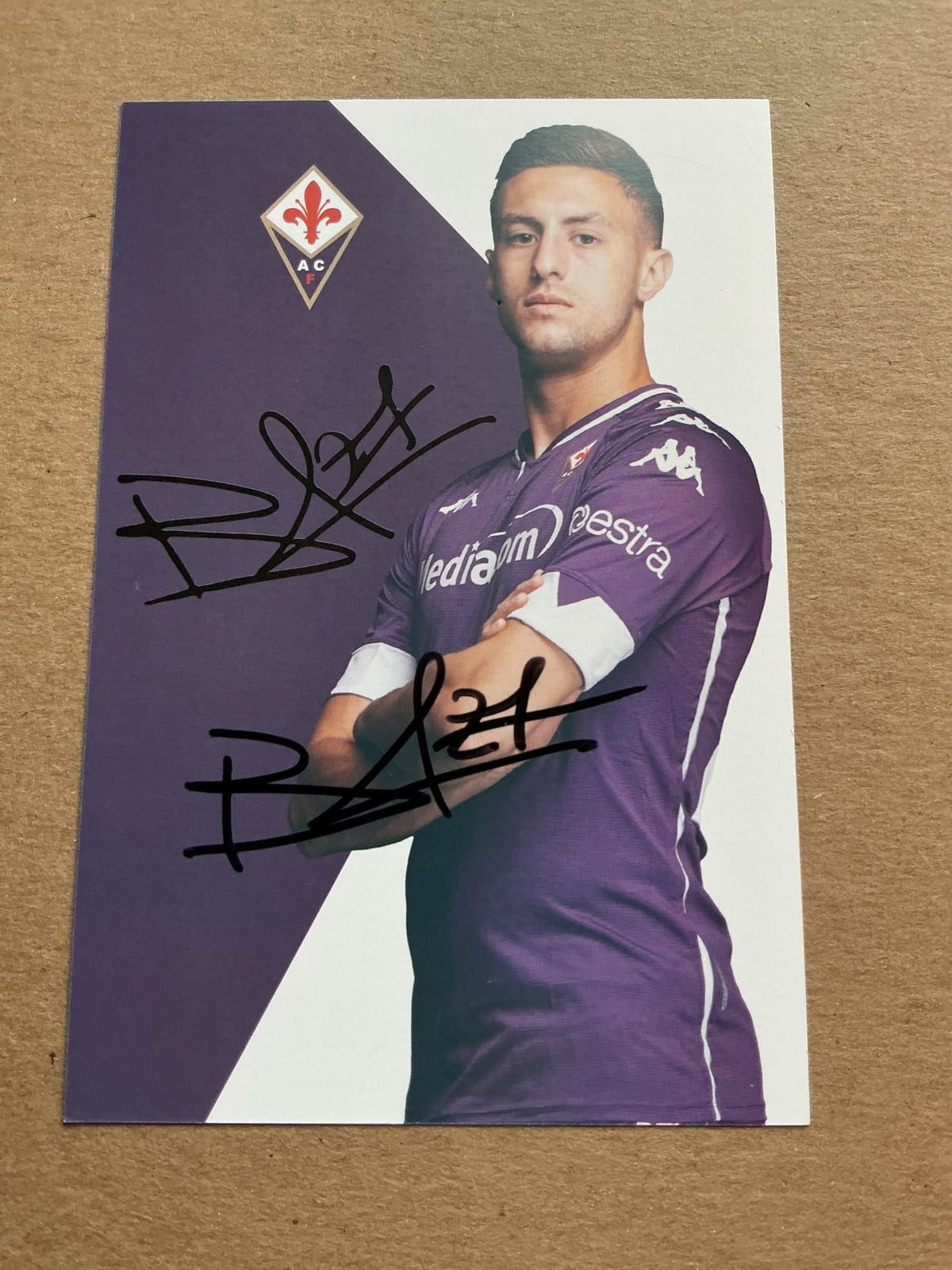 Antonio Barreca, Italy 🇮🇹 ACF Fiorentina 2020/21 hand signed - Autographs-World