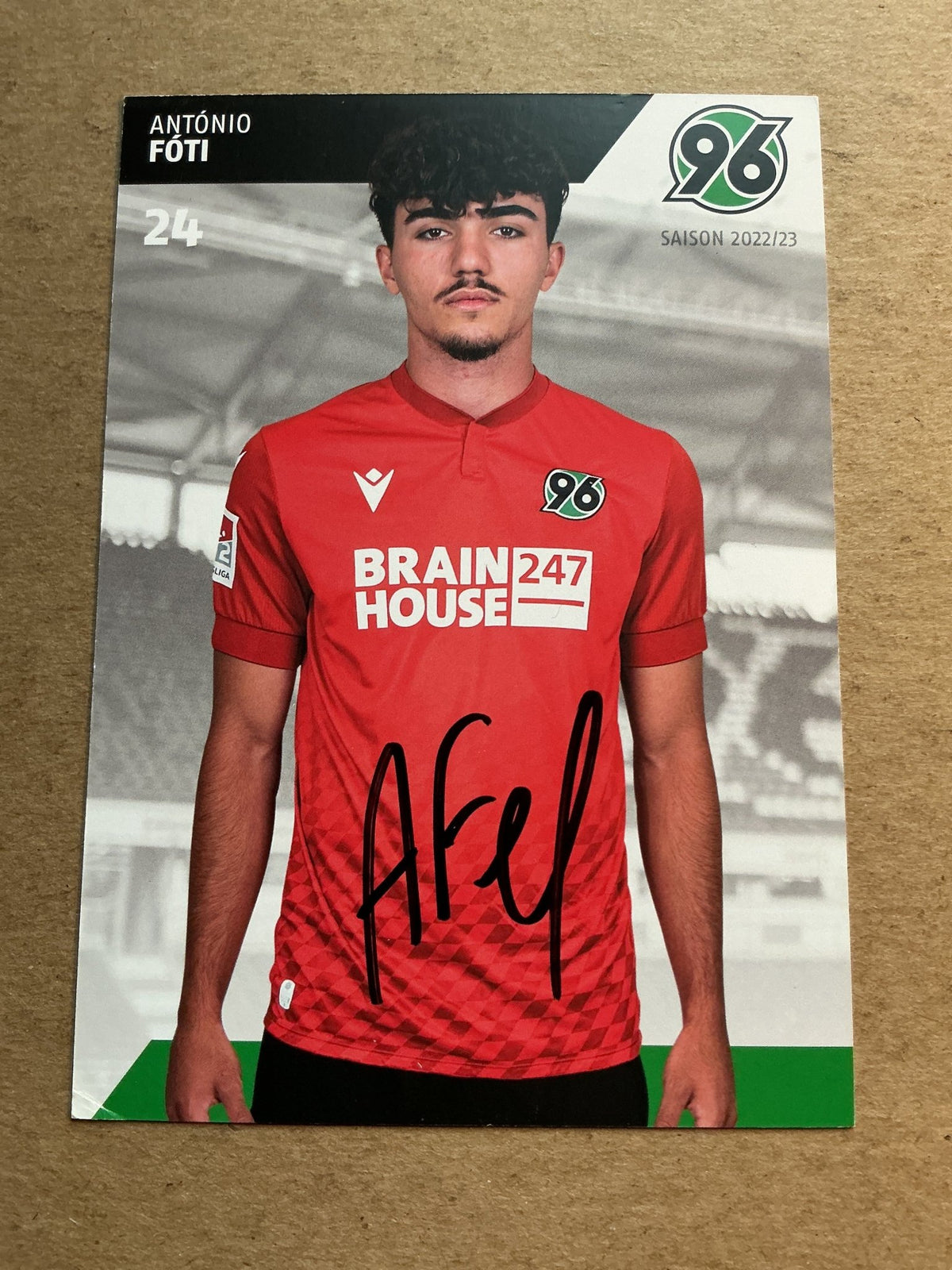 António Fóti, Cyprus 🇨🇾 Hannover 96 2022/23 hand signed - Autographs-World