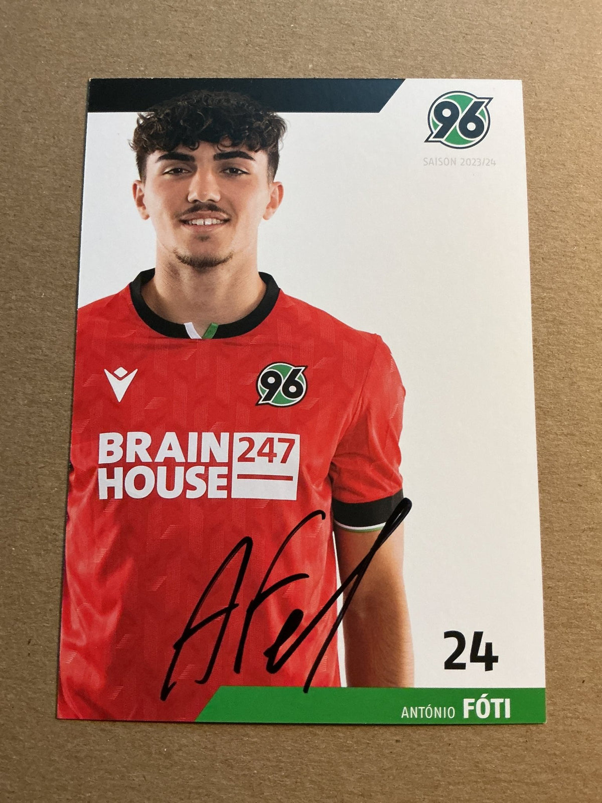 António Fóti, Cyprus 🇨🇾 Hannover 96 2023/24 hand signed - Autographs-World