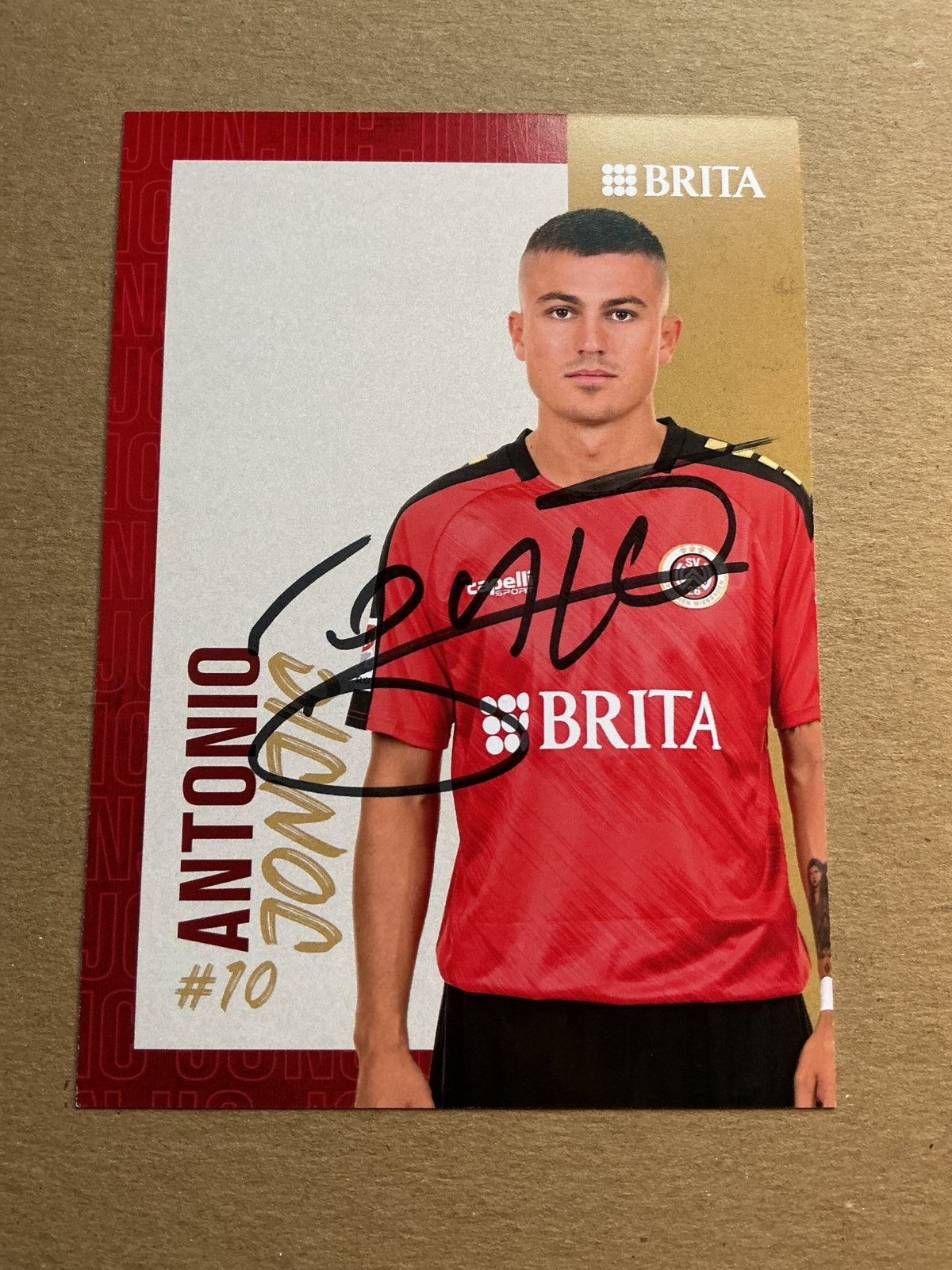 Antonio Jonjić, Germany 🇩🇪 SV Wehen Wiesbaden 2023/24 hand signed - Autographs-World