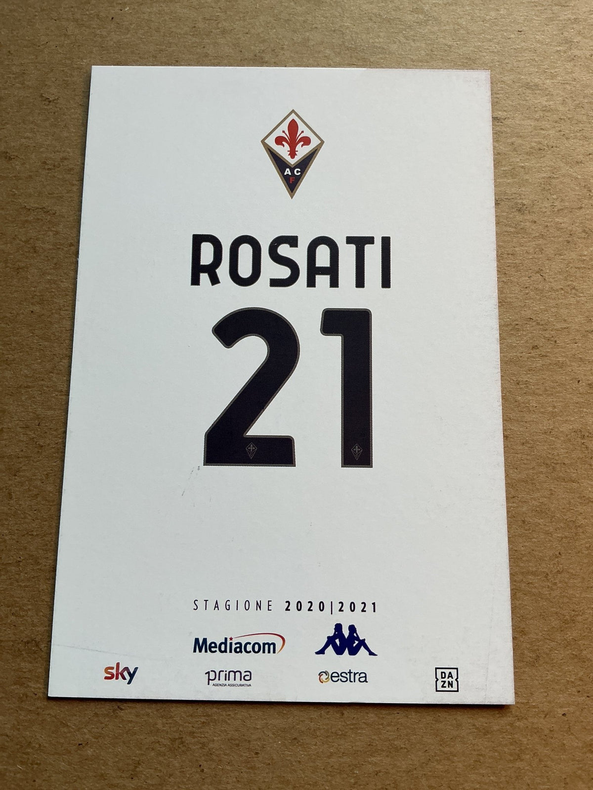 Antonio Rosati, Italy 🇮🇹 ACF Fiorentina 2020/21 hand signed - Autographs-World