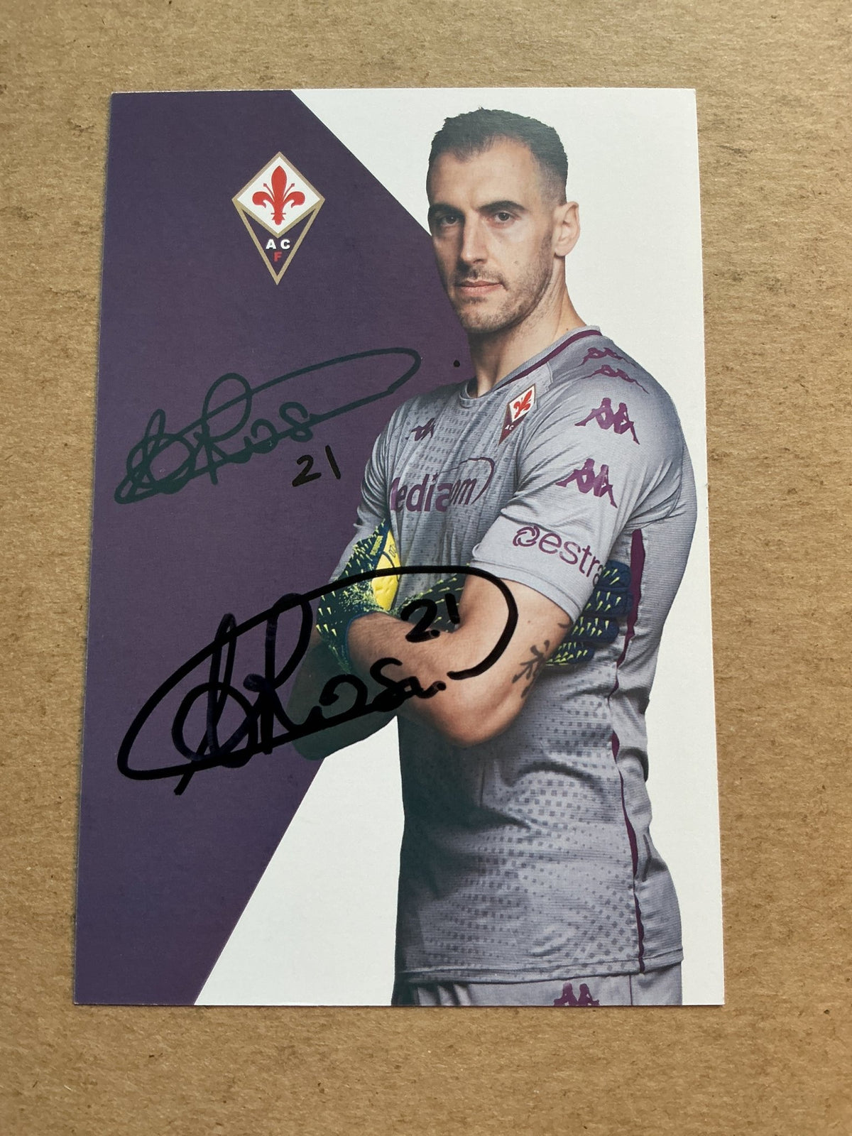 Antonio Rosati, Italy 🇮🇹 ACF Fiorentina 2020/21 hand signed - Autographs-World