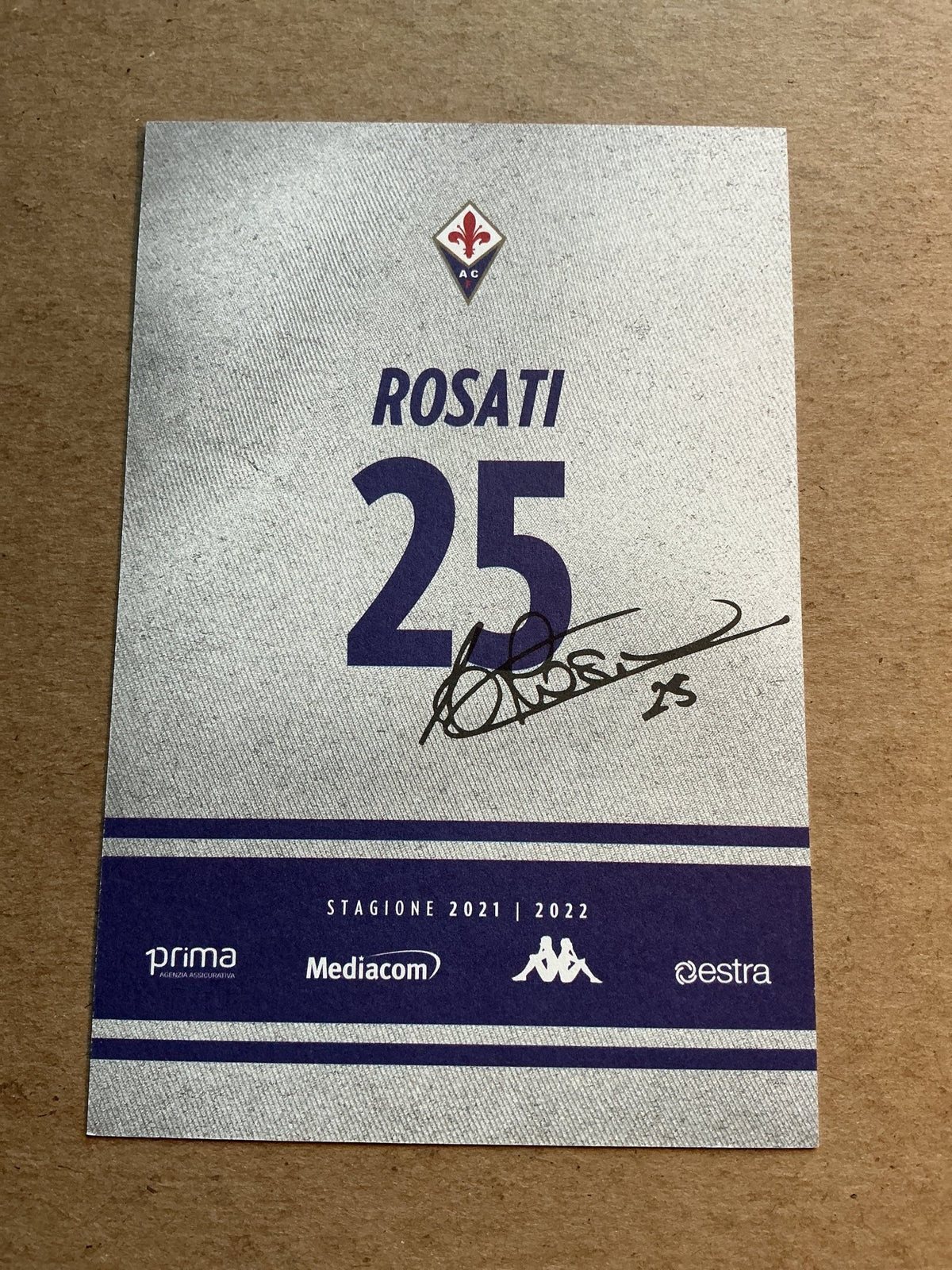 Antonio Rosati, Italy 🇮🇹 ACF Fiorentina 2021/22 hand signed - Autographs-World