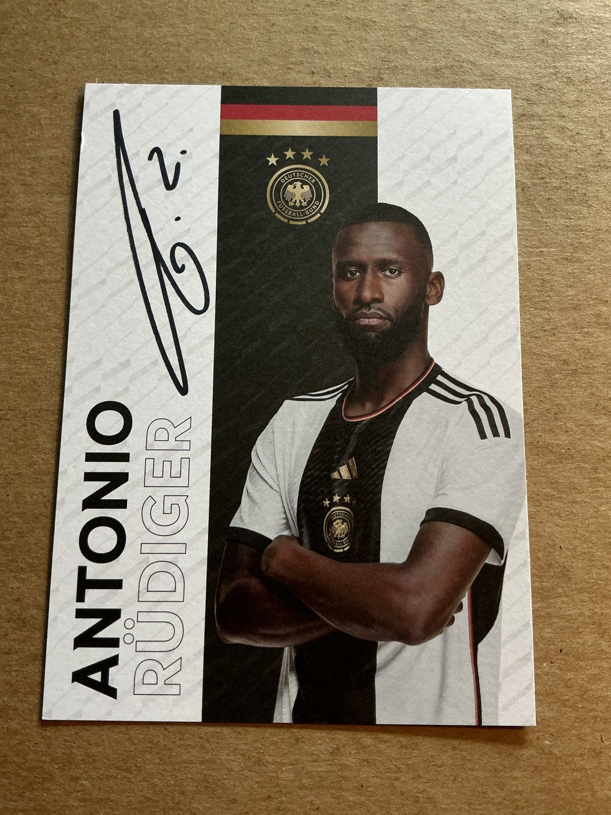 Antonio Rüdiger, Germany 🇩🇪 FIFA World Cup 2022 hand signed - Autographs-World