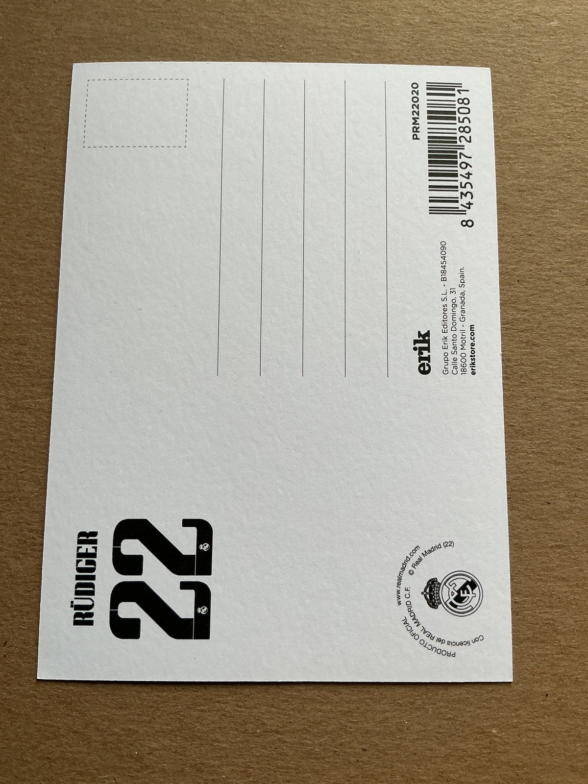 Antonio Rüdiger, Germany 🇩🇪 Real Madrid 2022/23 hand signed - Autographs-World
