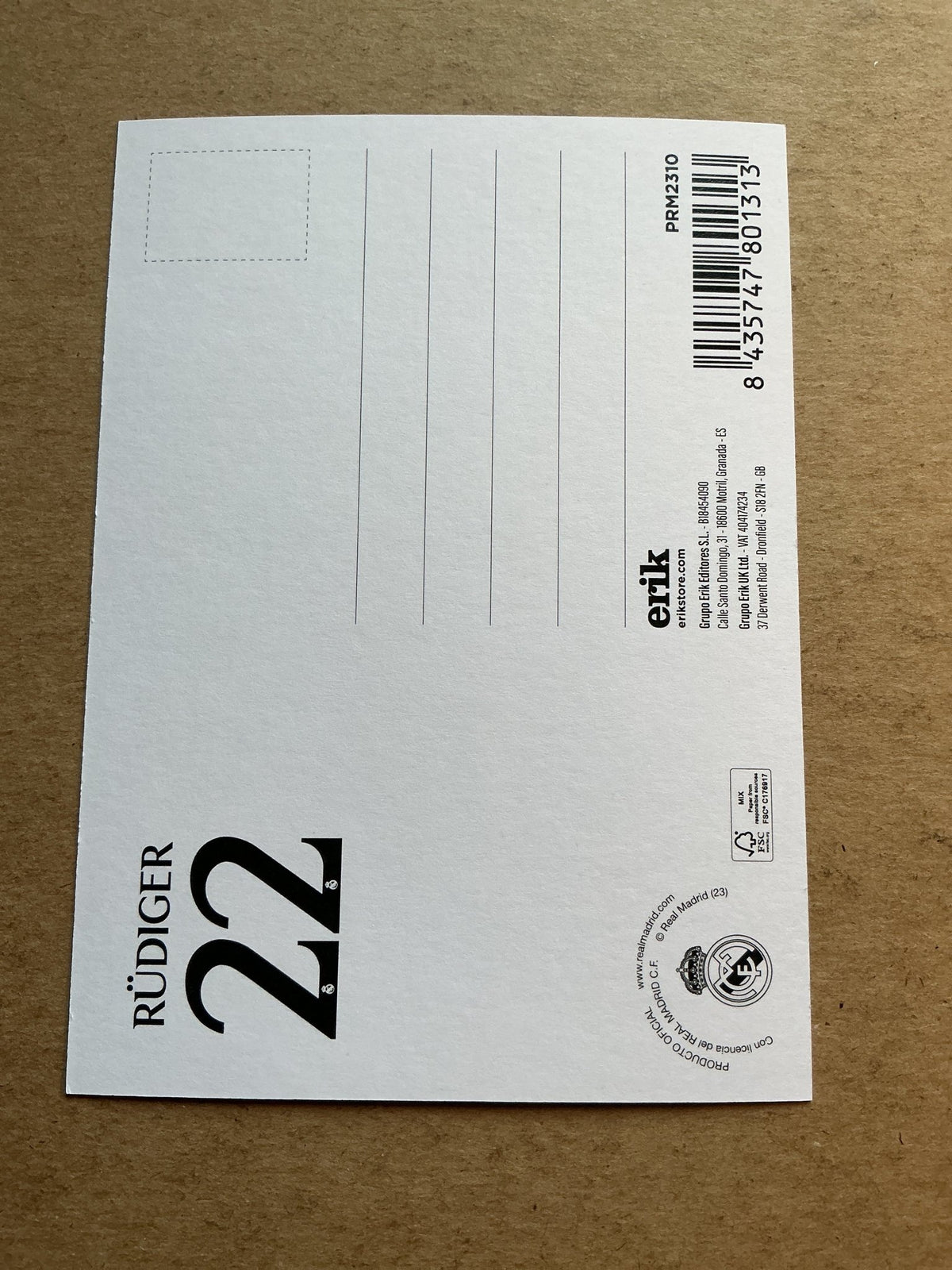 Antonio Rüdiger, Germany 🇩🇪 Real Madrid 2023/24 hand signed - Autographs-World
