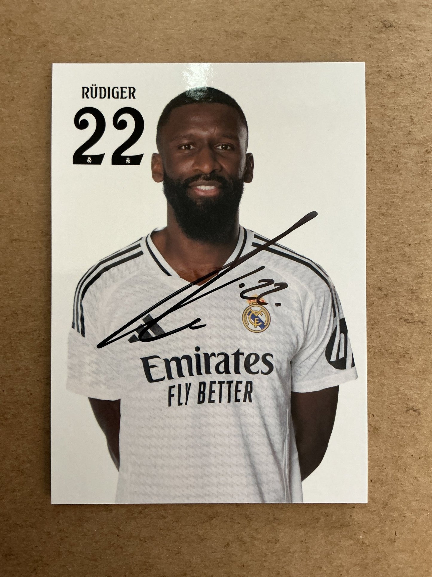 Antonio Rüdiger, Germany 🇩🇪 Real Madrid 2024/25 hand signed - Autographs-World