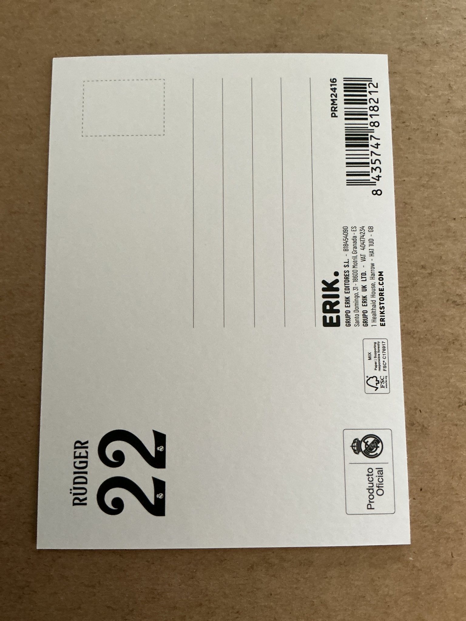 Antonio Rüdiger, Germany 🇩🇪 Real Madrid 2024/25 hand signed - Autographs-World