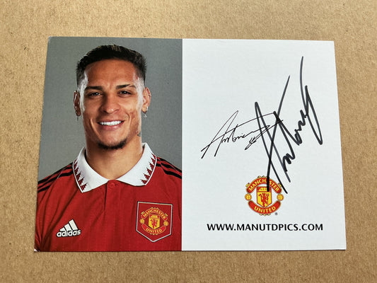 Antony, Brazil 🇧🇷 Manchester United 2022/23 hand signed - Autographs-World