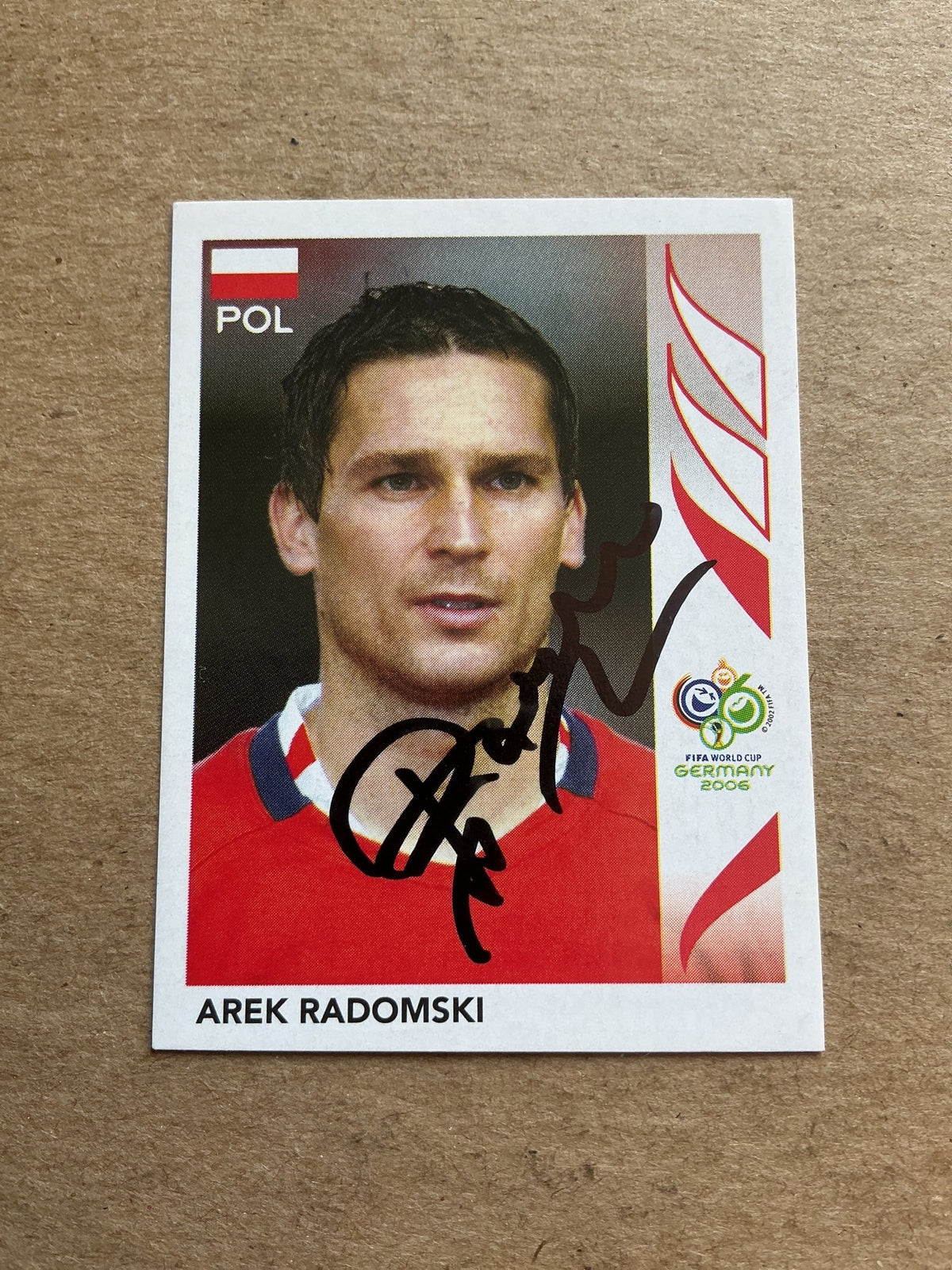 Arek Radomski, Poland 🇵🇱 FIFA World Cup 2006 Panini hand signed - Autographs-World