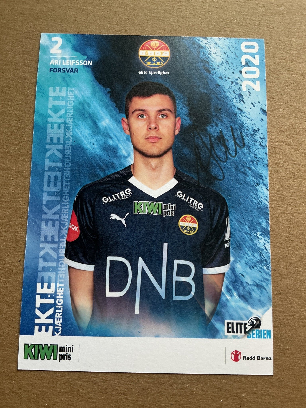 Ari Leifsson, Iceland 🇮🇸 Strømsgodset IF 2020/21 hand signed - Autographs-World