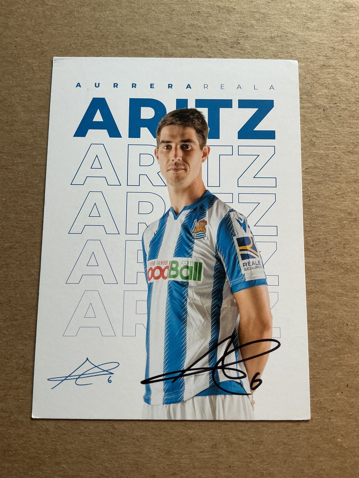 Aritz Elustondo, Spain 🇪🇸 Real Sociedad 2019/20 hand signed - Autographs-World
