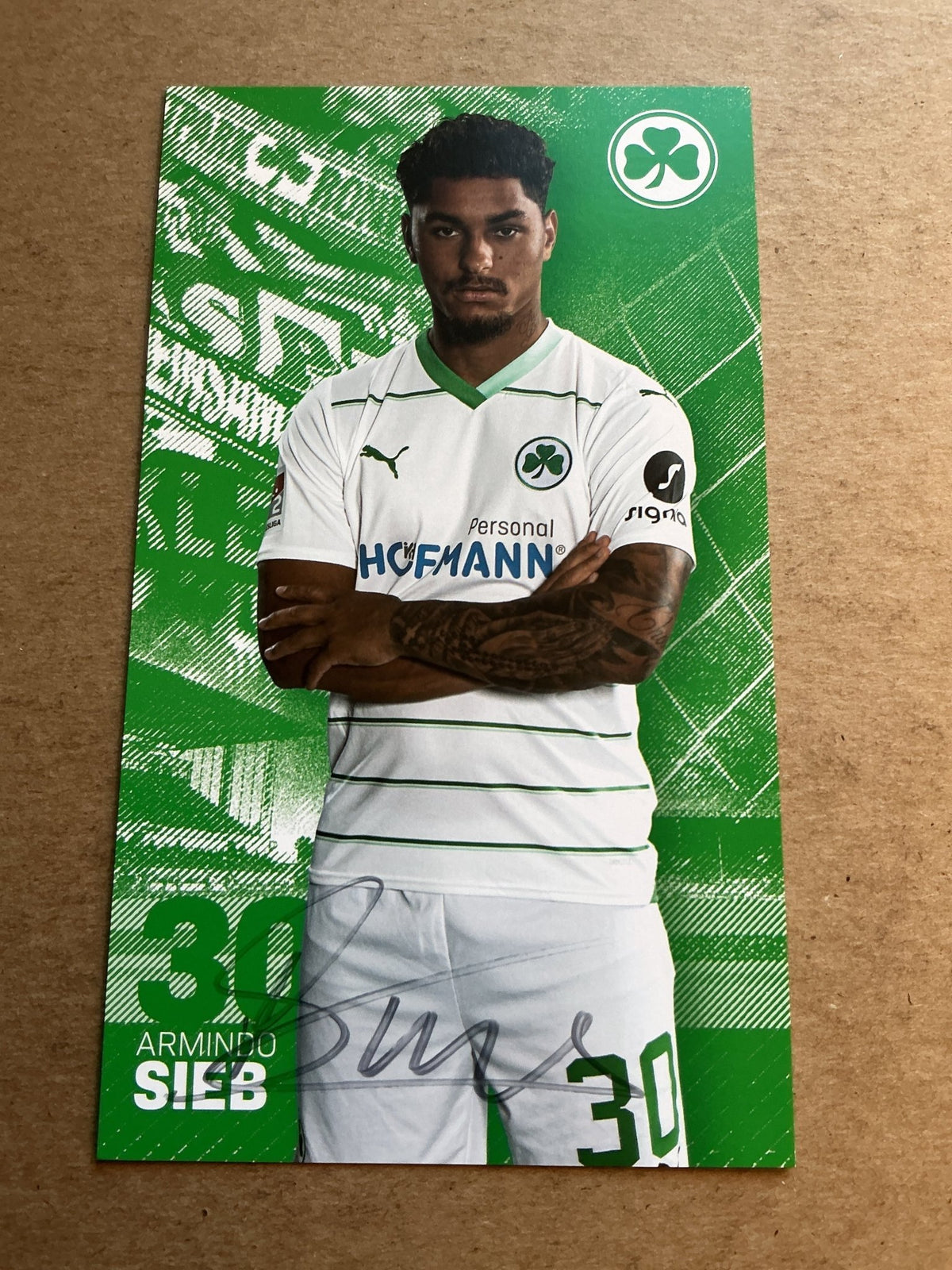 Armando Sieb, Germany 🇩🇪 SpVgg Greuther Fürth 2023/24 hand signed - Autographs-World