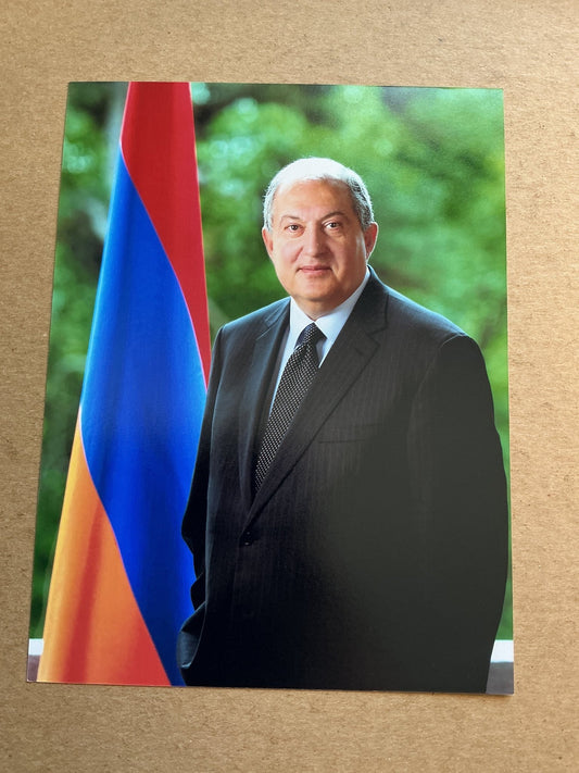 Armen Sarkissian, Armenia 🇦🇲 President hand signed - Autographs-World
