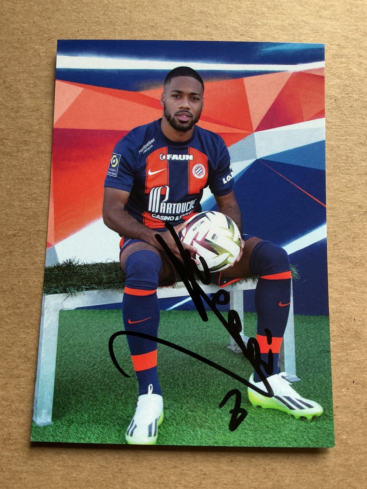 Arnaud Nordin, France 🇫🇷 Montpellier HSC 2023/24 hand signed - Autographs-World