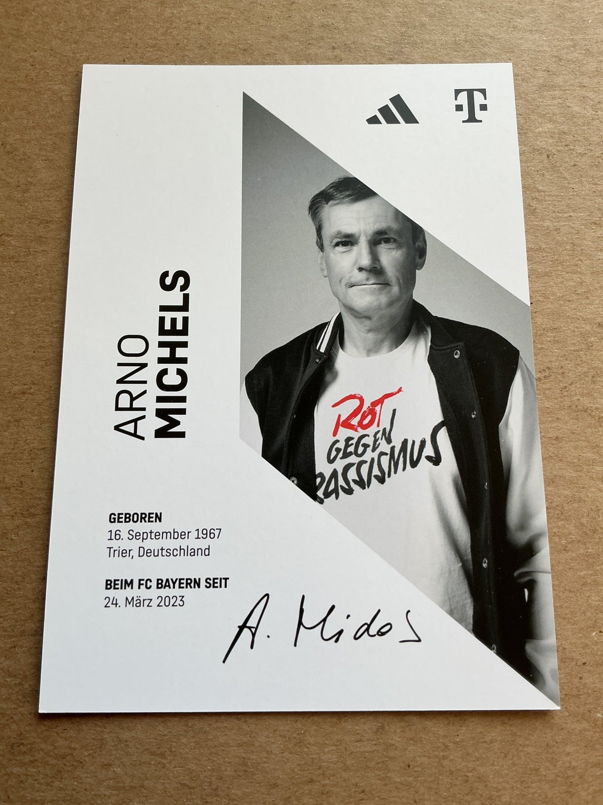 Arno Michels, Germany 🇩🇪 FC Bayern München 2023/24 hand signed - Autographs-World