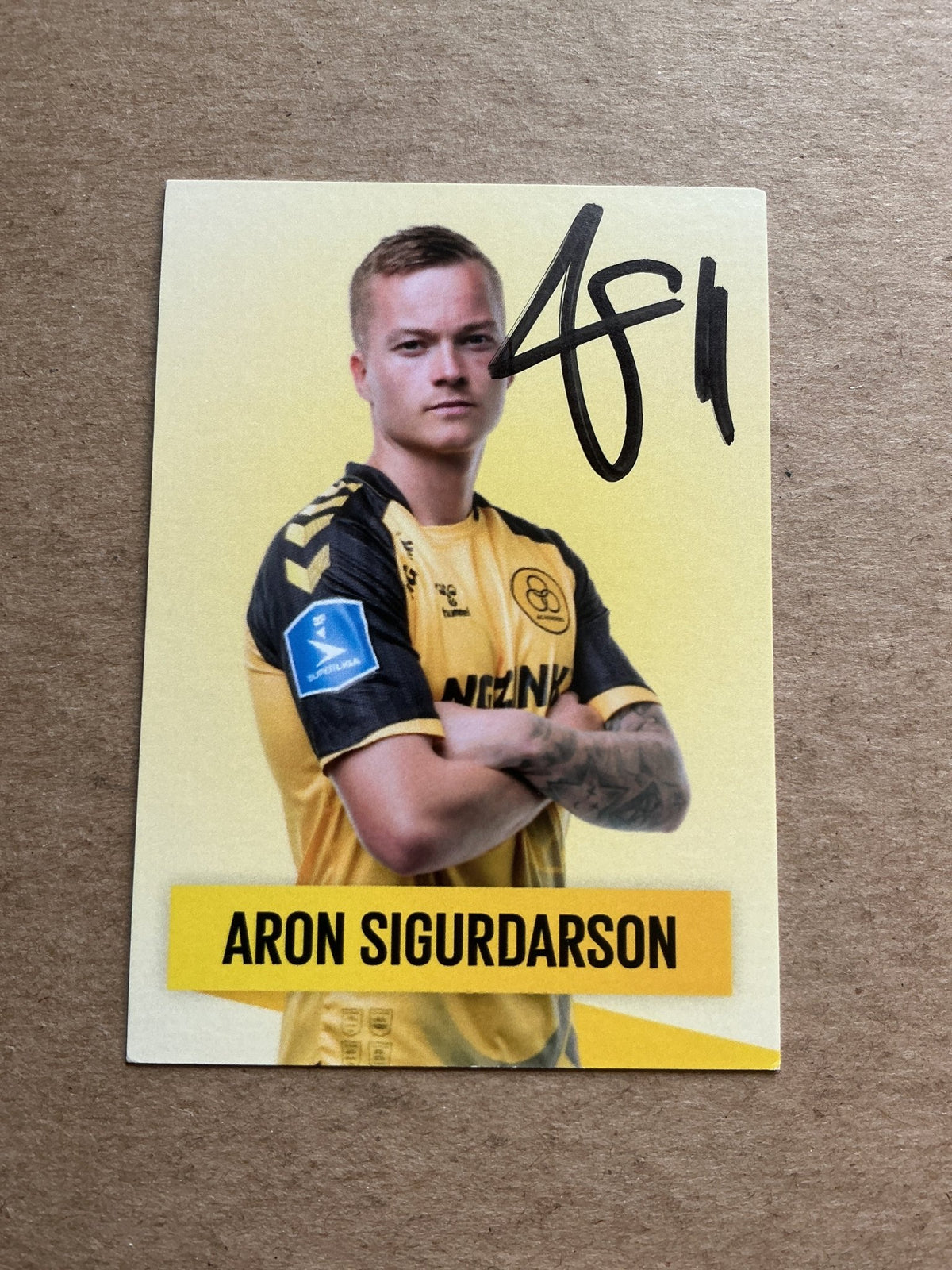 Aron Sigurdarson, Iceland 🇮🇸 AC Horsens 2022/23 hand signed - Autographs-World