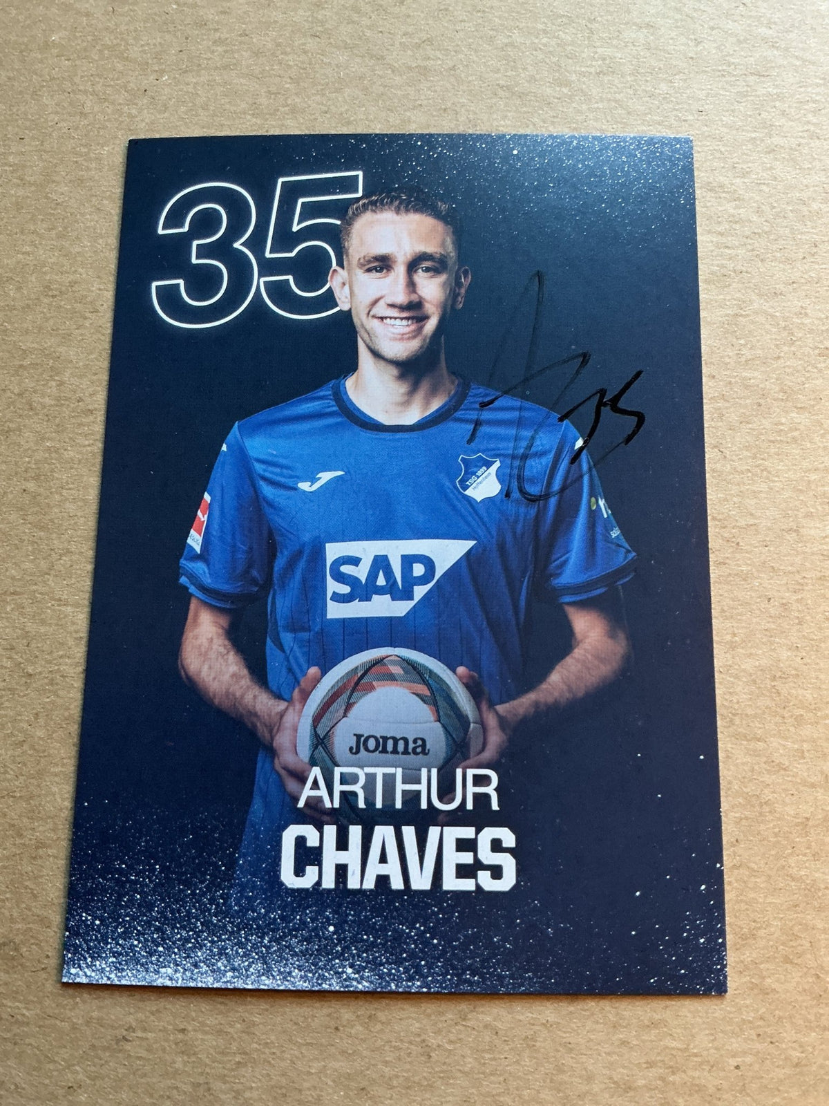 Arthur Chaves, Brazil 🇧🇷 TSG 1899 Hoffenheim 2024/25 hand signed - Autographs-World