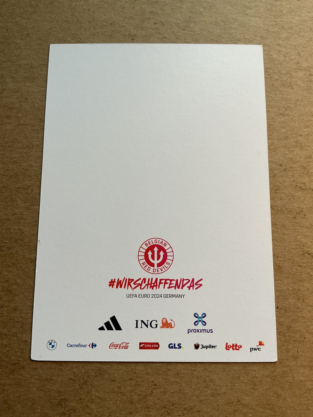 Arthur Vermeeren, Belgium 🇧🇪 UEFA Euro 2024 hand signed - Autographs-World