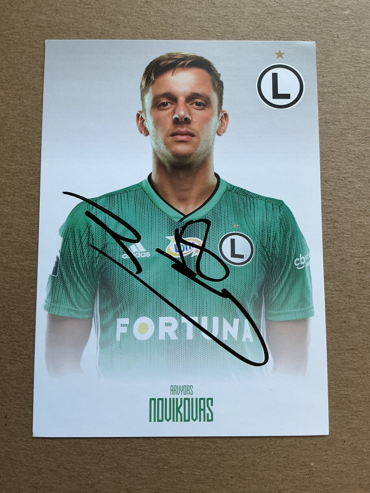 Arvydas Novikovas, Lithuania 🇱🇹 Legia Warszawa 2019/20 hand signed - Autographs-World
