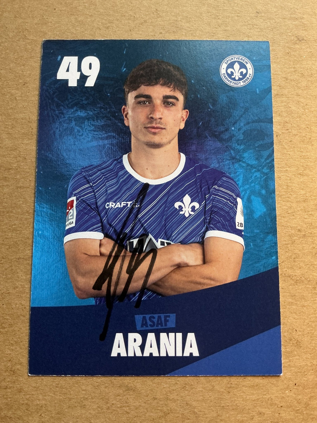 Asaf Arania, Israel 🇮🇱 SV Darmstadt 98 2023/24 hand signed - Autographs-World