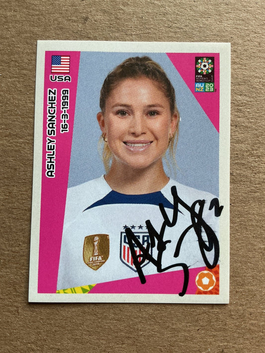 Ashley Sanchez, USA 🇺🇸 FIFA Women’s World Cup 2023 Panini hand signed - Autographs-World