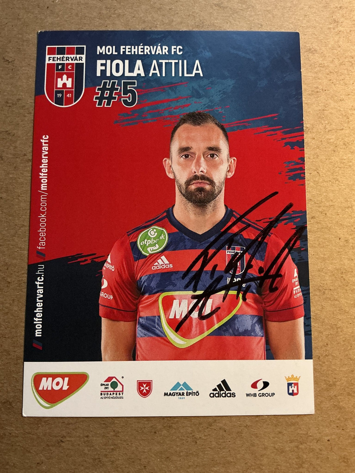 Attila Fiola, Hungary 🇭🇺 Fehérvár FC 2021/22 hand signed - Autographs-World