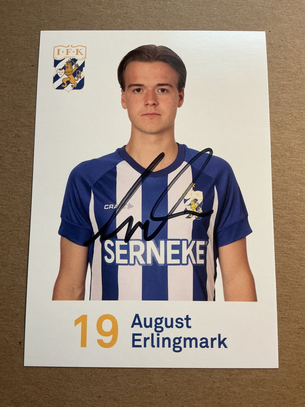 August Erlingmark, Sweden 🇸🇪 IFK Göteborg 2020/21 hand signed - Autographs-World