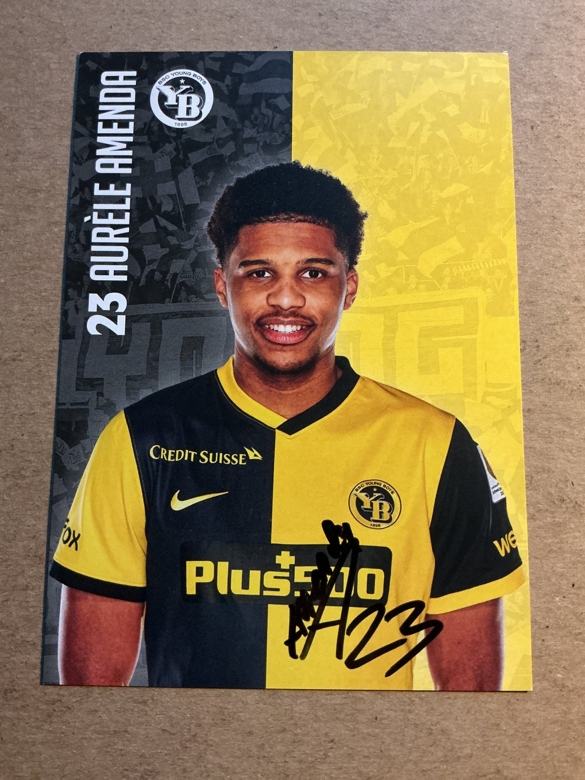 Aurèle Amenda, Switzerland 🇨🇭 BSC Young Boys 2021/22 hand signed - Autographs-World