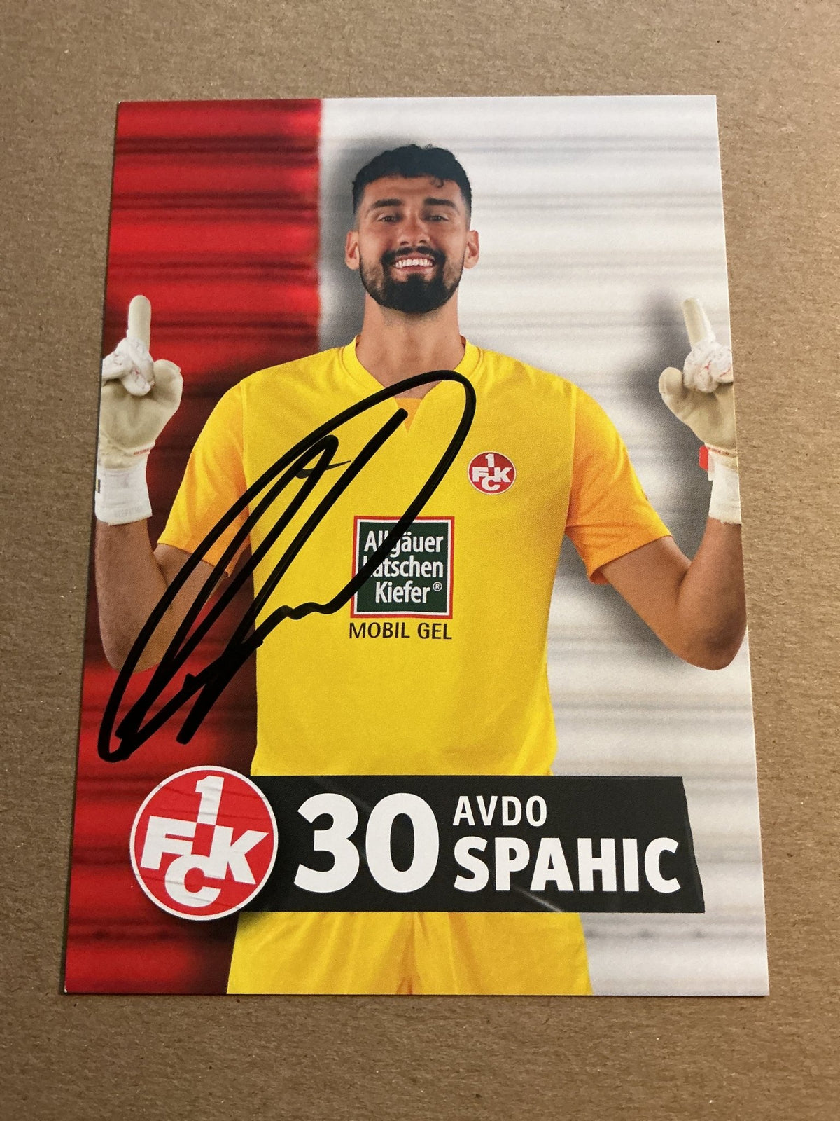 Avdo Spahic, Bosnia 🇧🇦 1.FC Kaiserslautern 2023/24 hand signed - Autographs-World
