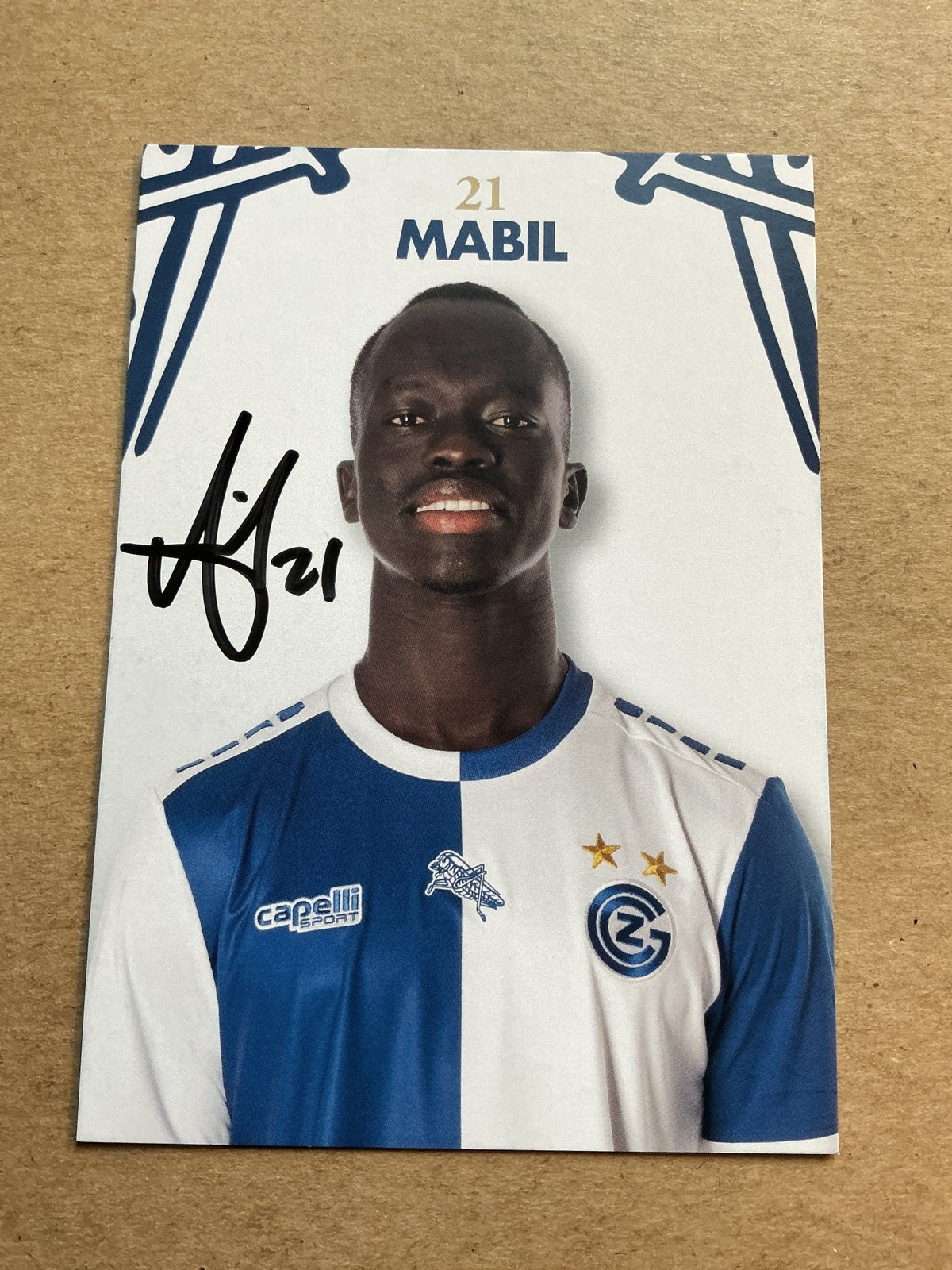 Awer Mabil, Australia 🇦🇺 Grasshopper Club Zürich 2023/24 hand signed - Autographs-World