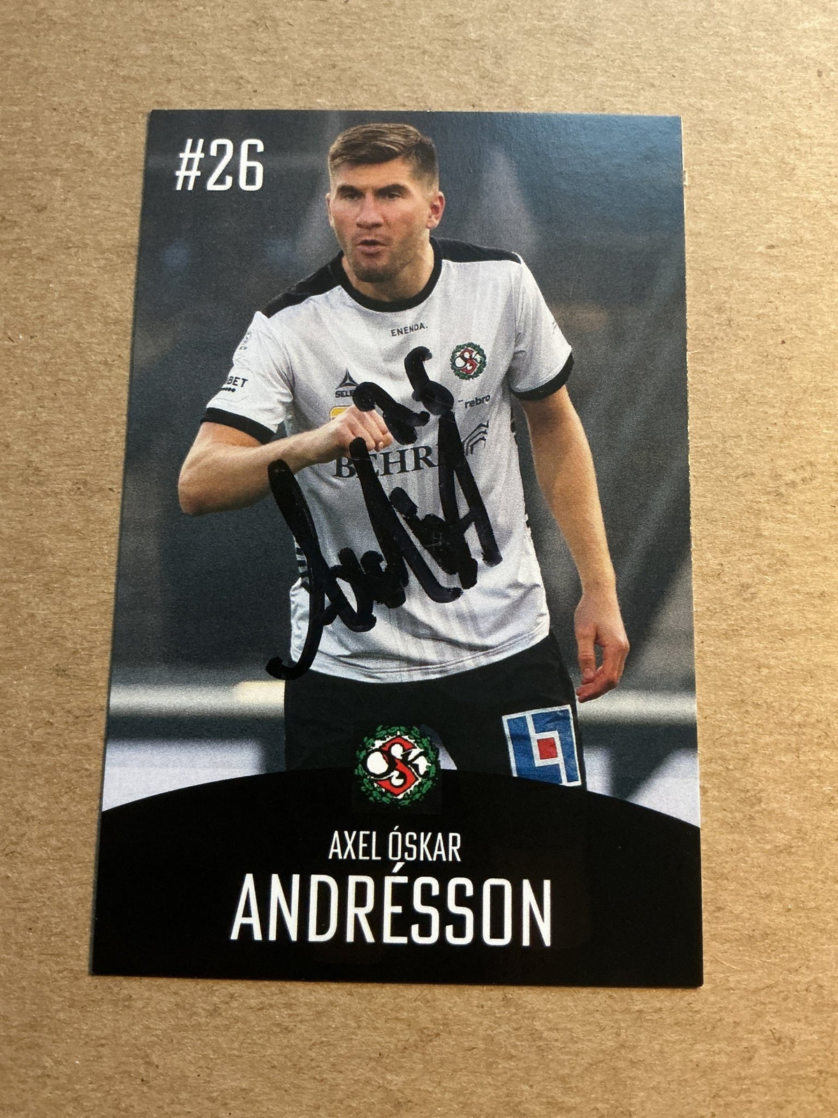 Axel Óskar Andrésson, Iceland 🇮🇸 Örebro SK 2022/23 hand signed - Autographs-World