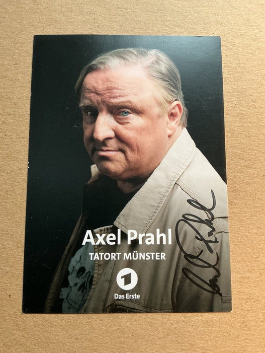 Axel Prahl, Germany 🇩🇪 Actor 2024 hand signed - Autographs-World