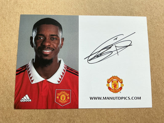 Axel Tuanzebe, DR Kongo 🇨🇩 Manchester United 2022/23 hand signed - Autographs-World