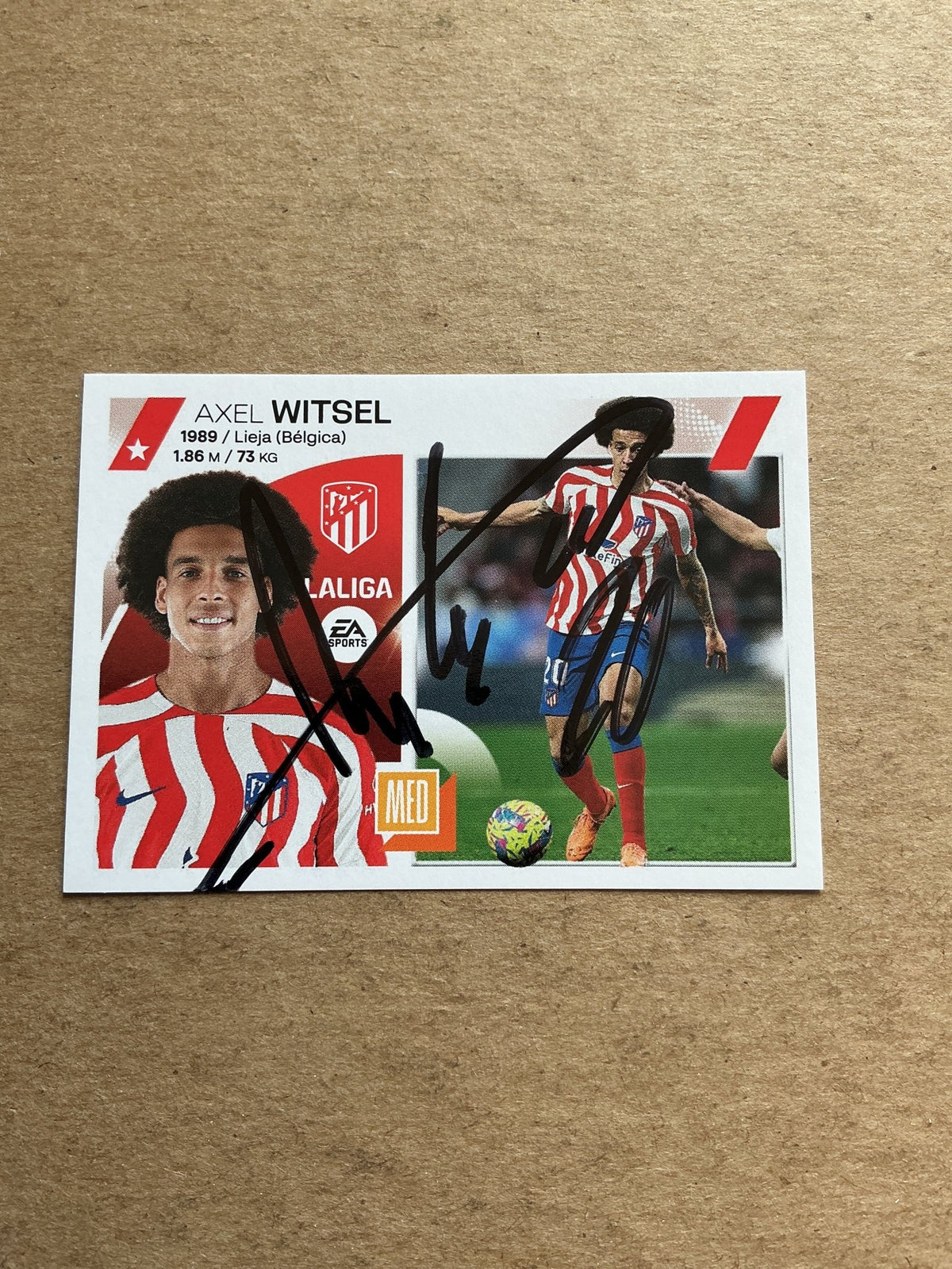 Axel Witsel, Belgium 🇧🇪 Atletico Madrid 2023/24 Panini hand signed - Autographs-World