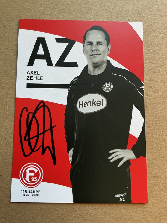 Axel Zehle, Germany 🇩🇪 Fortuna Düsseldorf 2019/20 hand signed - Autographs-World