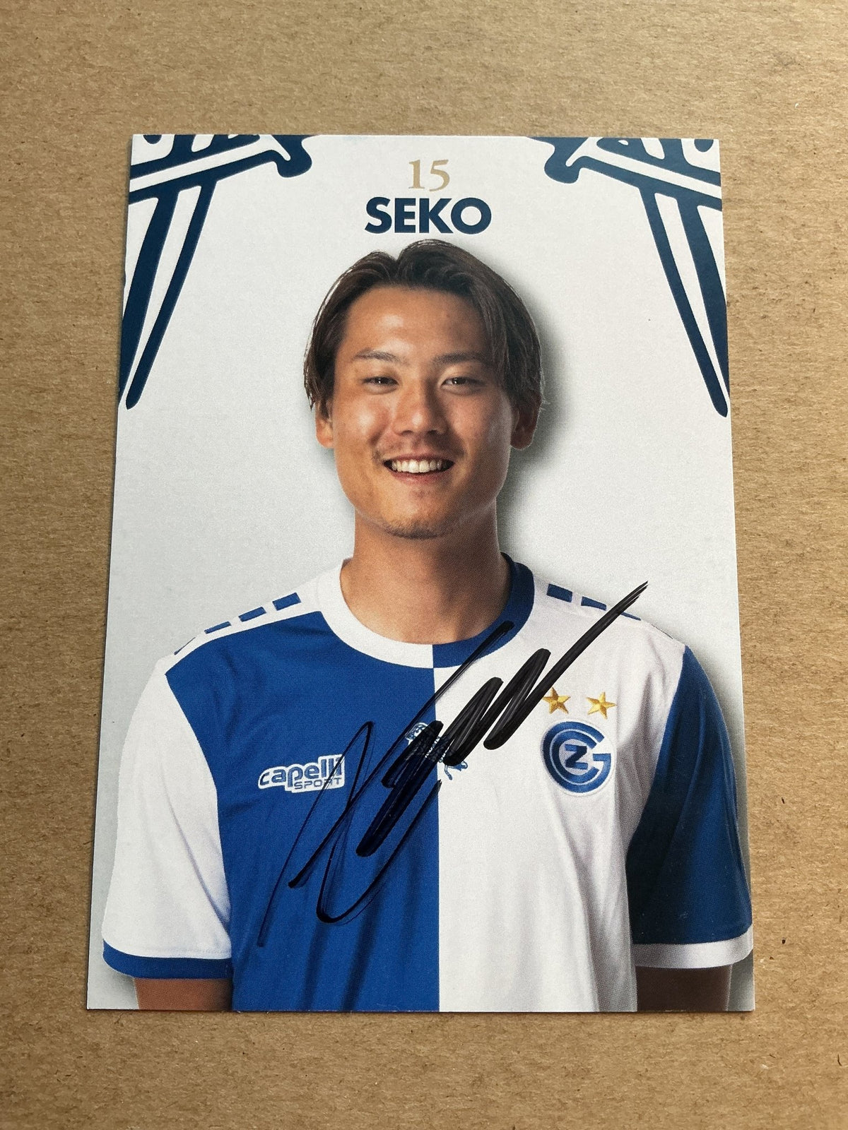 Ayumu Seko, Japan 🇯🇵 Grasshopper Club Zürich 2023/24 hand signed - Autographs-World