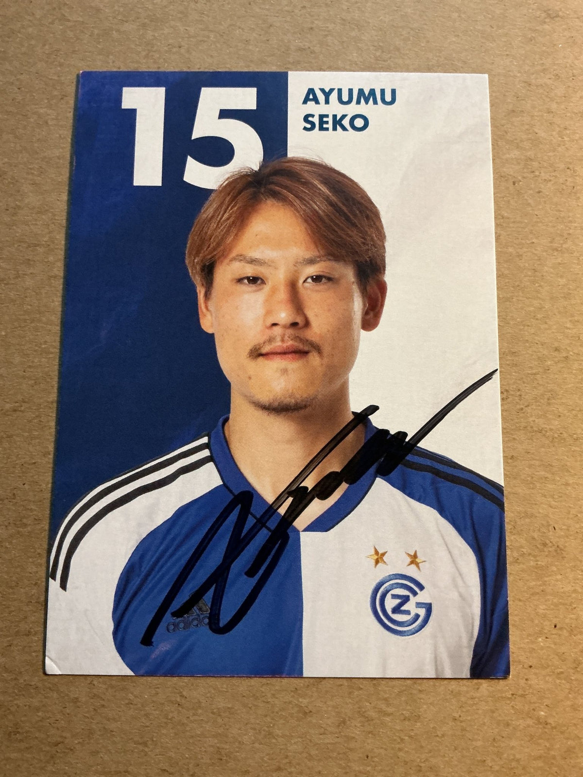 Ayumu Seko, Japan 🇯🇵 Grasshopper Zürich 2022/23 hand signed - Autographs-World