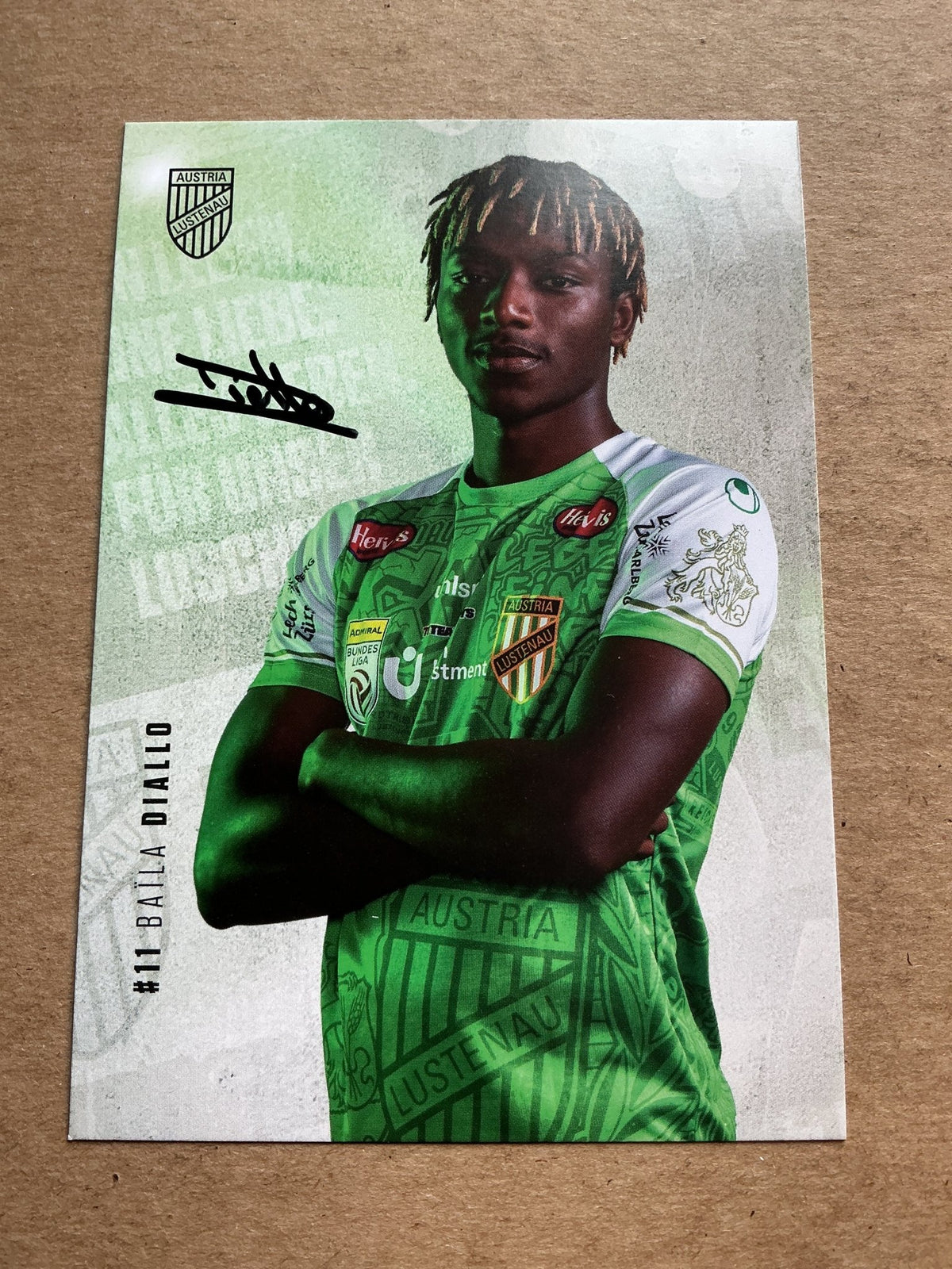 Baila Diallo, Senegal 🇸🇳 SC Austria Lustenau 2023/24 hand signed - Autographs-World